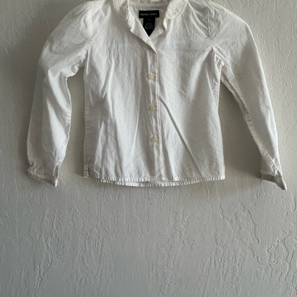 Ralph Lauren Ivory Long Sleeve Shirt